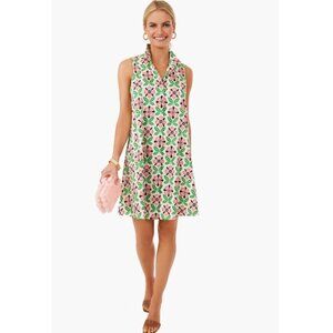 Tuckernuck petal pop Charlie dress, Green/pink floral. So cute! Size S
